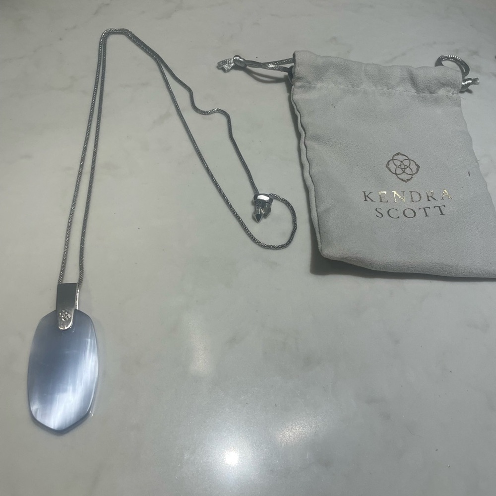 Kendra Scott Gray Pendant Necklace